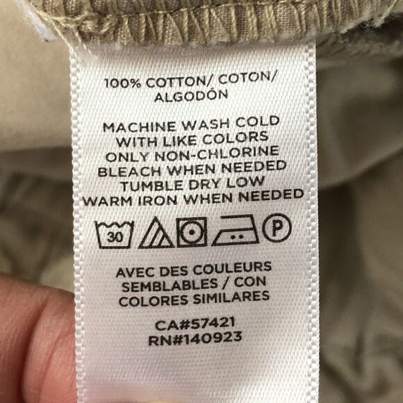 Loft Women’s High Rise Paper Bag Cropped Pants Beige/ Khaki  Size 12 Petite - Picture 15 of 16